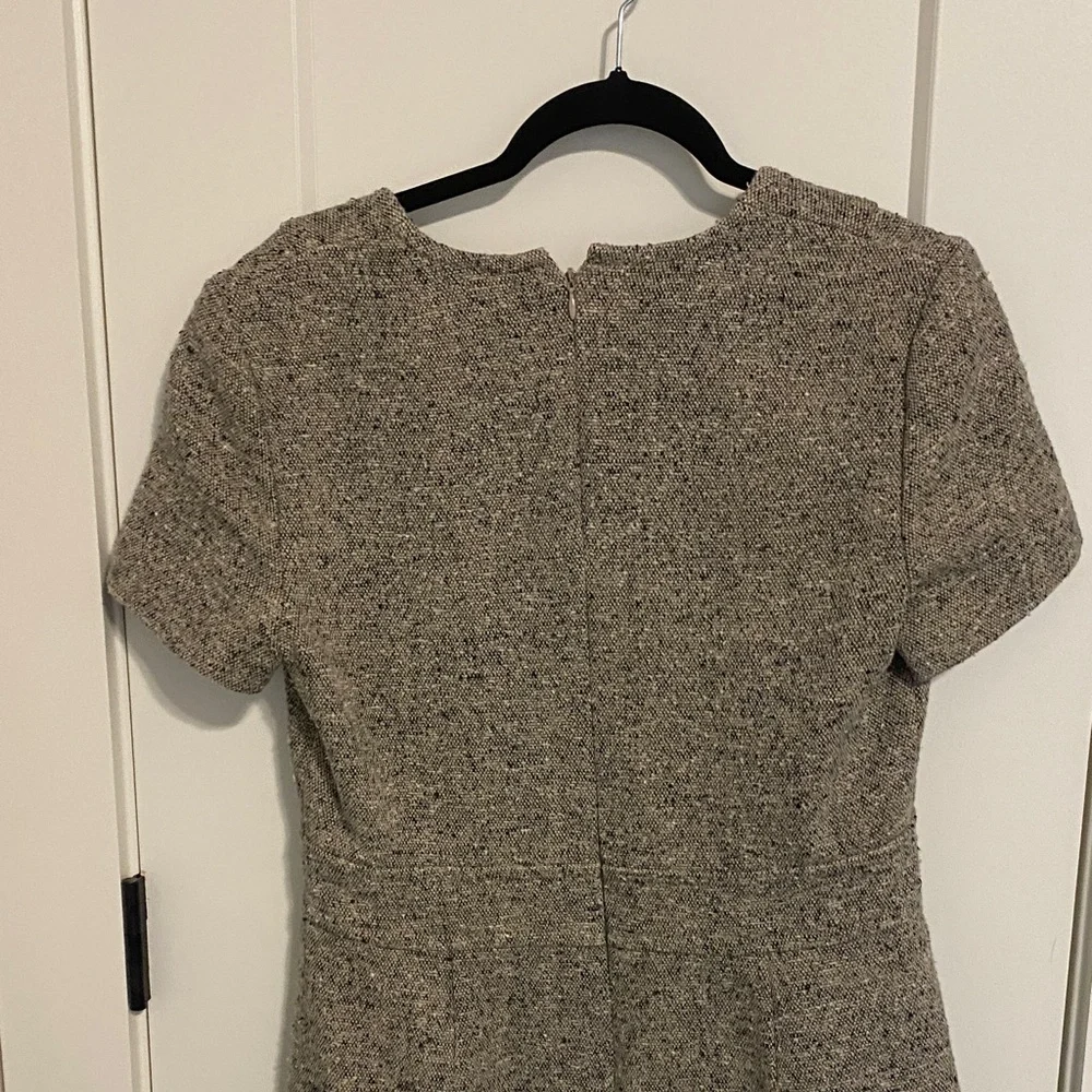 Tory Burch Gray Tweed Mini Dress